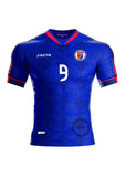 9 N. Authentic Haiti National Soccer Team Jersey Blue