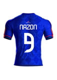 9 N. Authentic Haiti National Soccer Team Jersey Blue