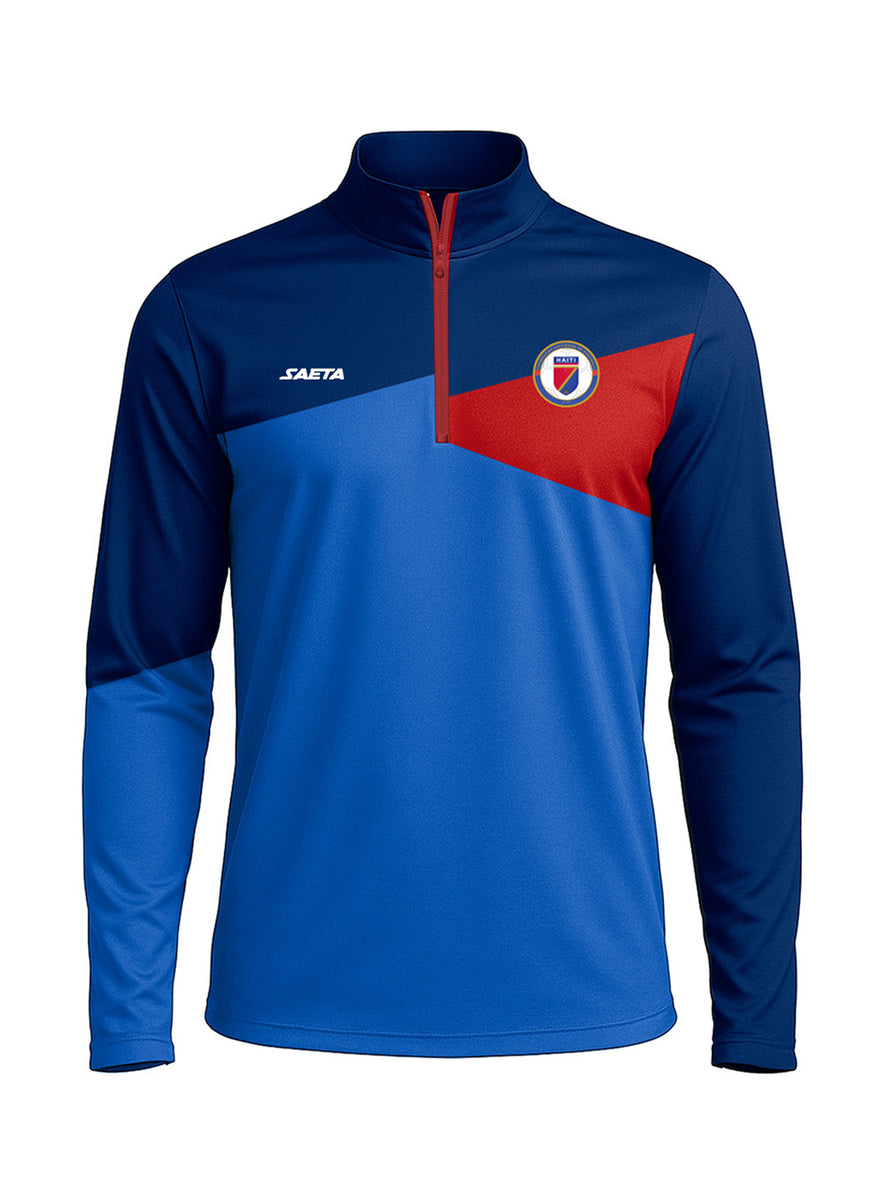 2026 Training Haiti National Soccer Team Zip Pullover – SaetaUSA