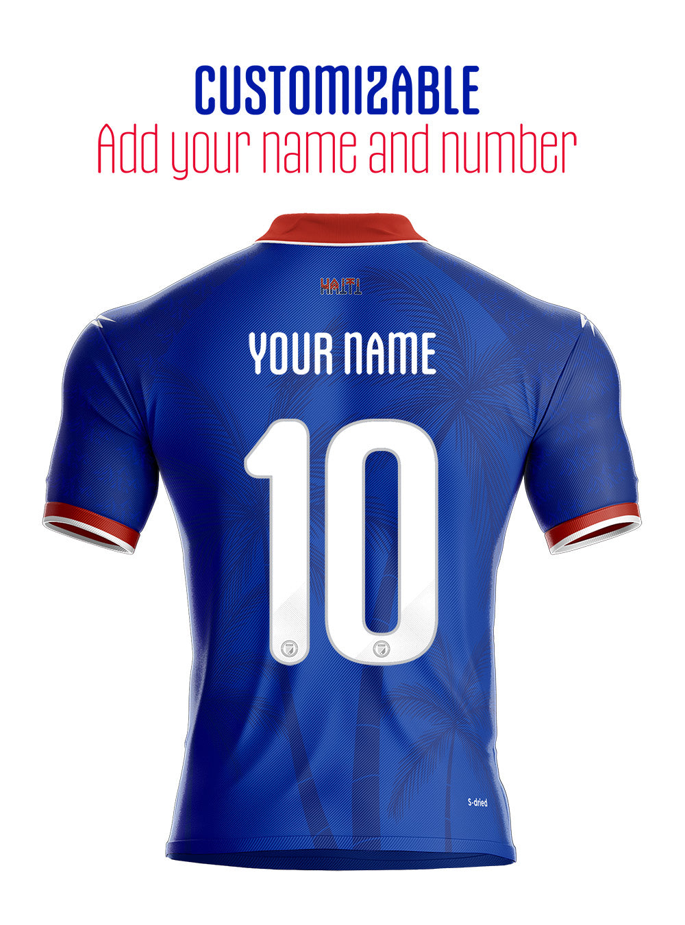 PRE-ORDER 2026 Men's Authentic Haiti National Soccer Team Jersey Blue Customizable