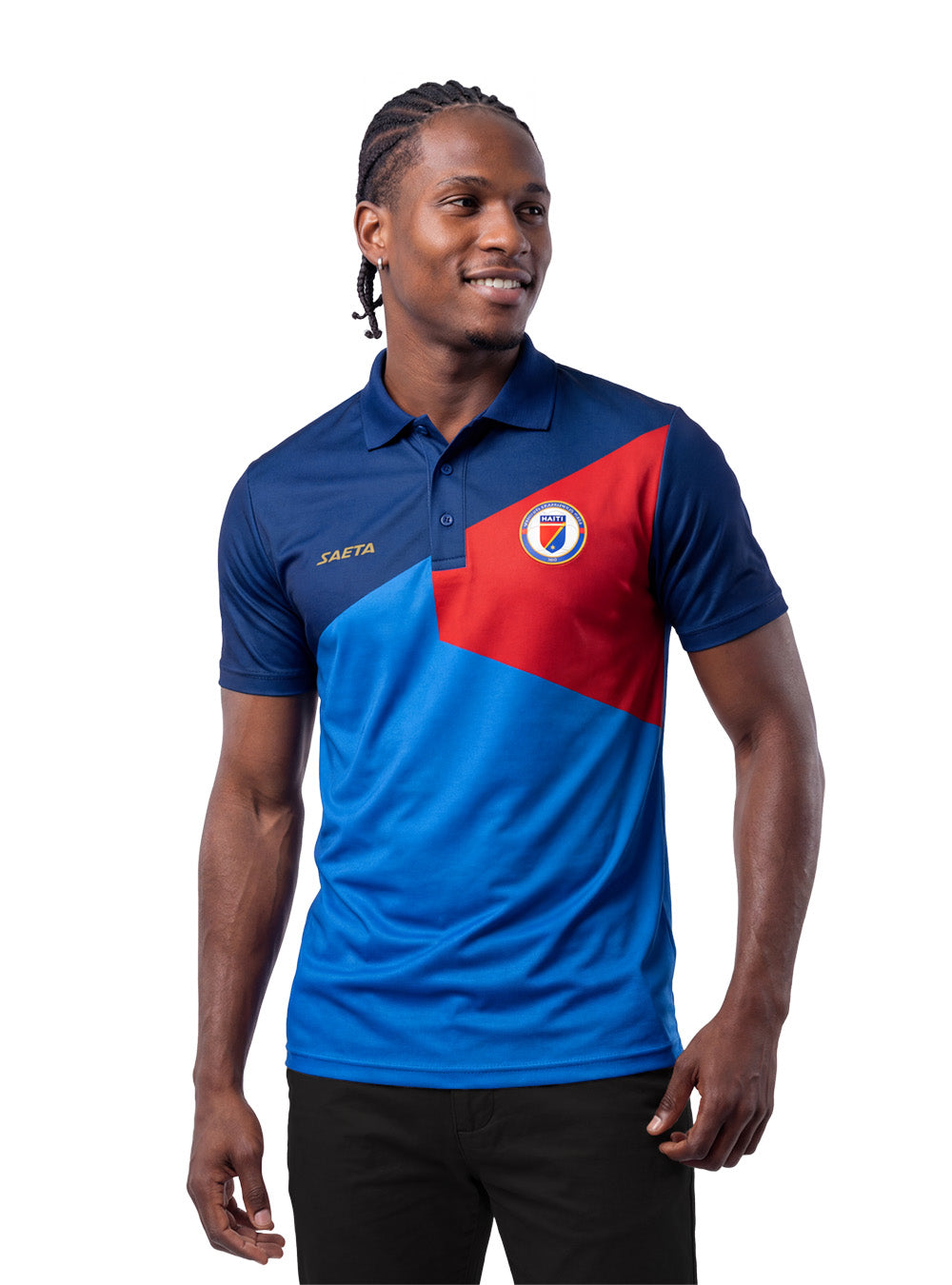 PRE-ORDER 2026 Hotel Men's Haiti Soccer Team Polo Shirt Sky Blue