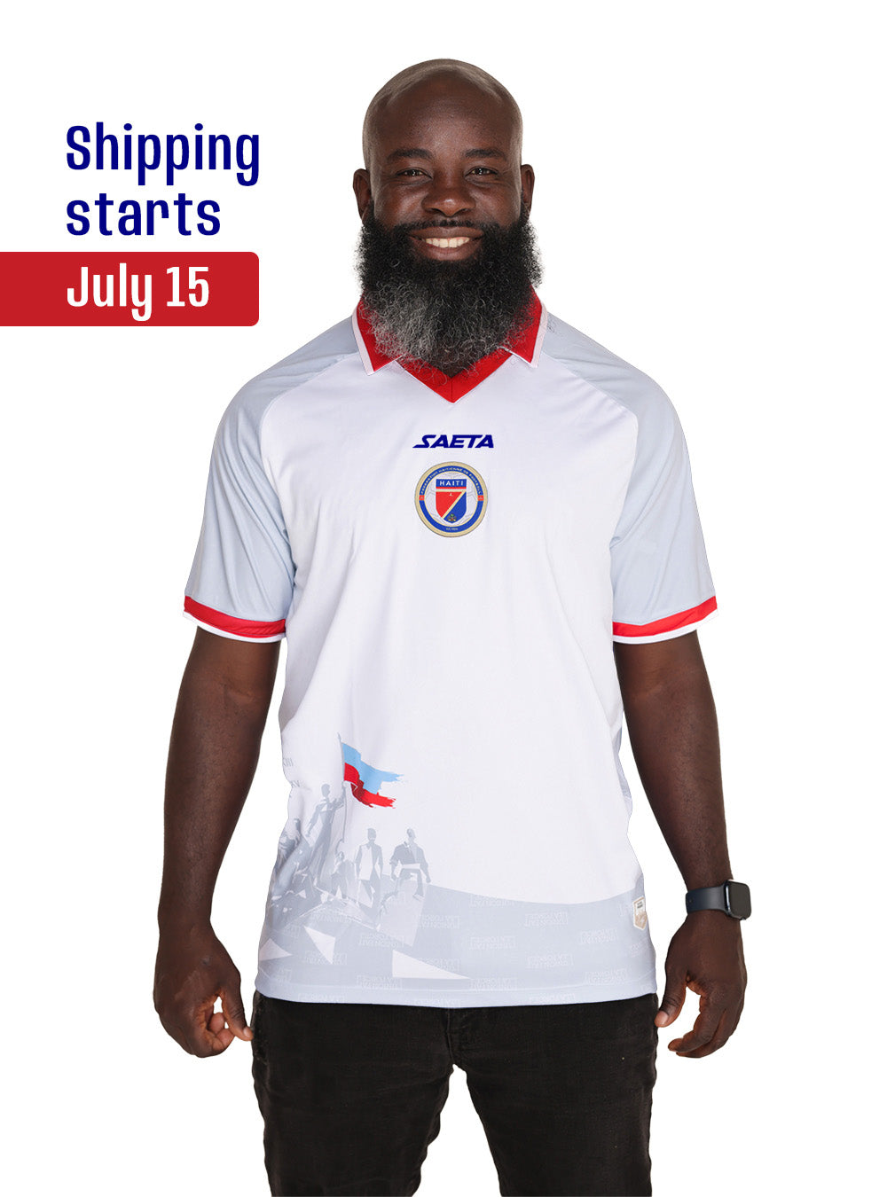 PRE ORDER 2026 Men's Authentic Haiti National Soccer Team Jersey White