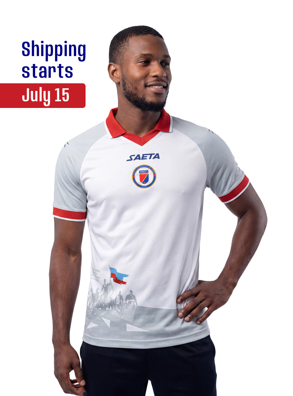 PRE ORDER 2026 Men's Haiti Soccer Team Fans Jersey White