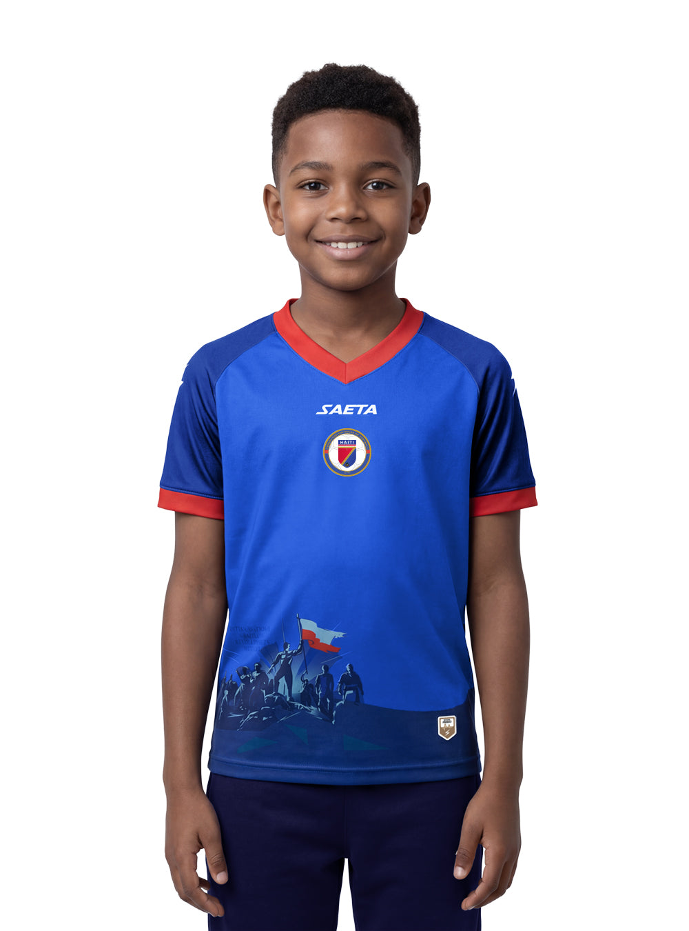 PRE-ORDER 2026 Haiti National Soccer Team Kids Fans Jersey – Blue