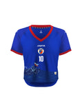 PRE-ORDER 2026 Women's Fans Haiti National Soccer Team Oversize Blue Customizable