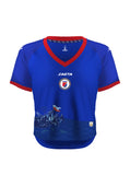 2026 Women's Haiti National Soccer Team Fans Top Oversize Blue