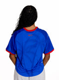 2026 Women's Haiti National Soccer Team Fans Top Oversize Blue
