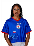 2026 Women's Haiti National Soccer Team Fans Top Oversize Blue