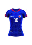 PRESALE Nº 10 M. Authentic Women's Haiti National Soccer Team Jersey Blue