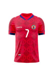 Nº 7 B.L. Men's Haiti Soccer Team Fans Jersey Red
