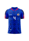 4 A. Men's Haiti Soccer Team Fans Jersey Blue