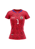 PRESALE Nº 1 T. Authentic Women's Haiti National Soccer Team Jersey Red