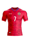 PRESALE Nº 7 B.L. Authentic Haiti  National Soccer Team Jersey Red