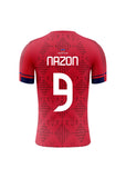 9 N. Men's Haiti Soccer Team Fans Jersey Red