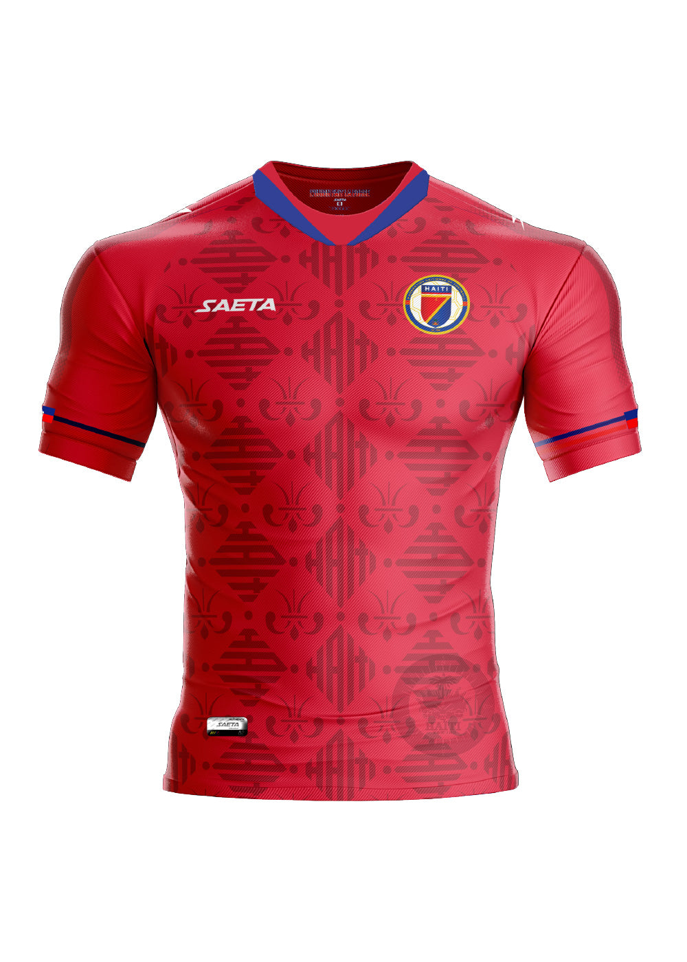 Men's Authentic Haiti National Soccer Team Jersey Red