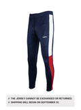 Preorder - Kairo Dual Navy, White and Red Pants