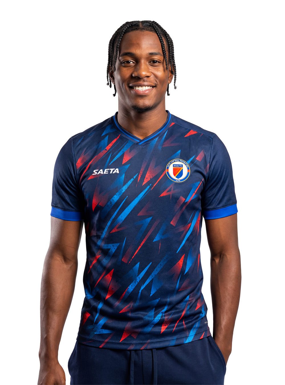PRE-ORDER 2026 Training Men's Haiti National Soccer Team Training Jersey Dark Blue