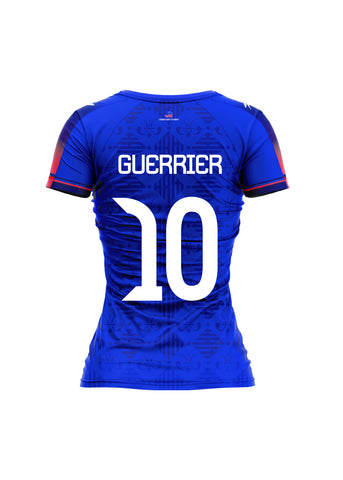 PRESALE Nº 10 D.G. Authentic Women's Haiti National Soccer Team Jersey Blue