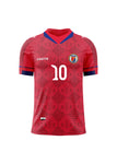 10 D. Men's Haiti Soccer Team Fans Jersey Red