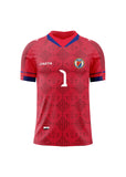 1 T. Men's Haiti Soccer Team Fans Jersey Red