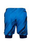 Men's Running Set - Shirt & 2-in-1 Shorts  Blue